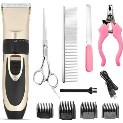 Professional Pet Dog Hair Trimmer Animal Grooming Clippers Cat Cutter Machine Shaver Electric Scissor Clipper USB Dog Supplies