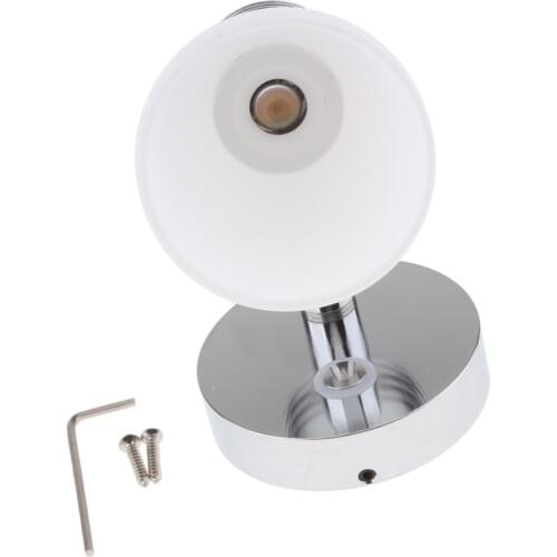 3W Marine Boat Adjustable Bedside Reading Light Wall Lamp Dimmable White