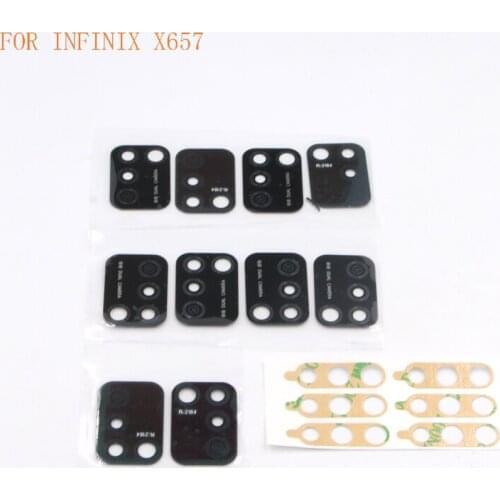 10PCS Back Rear Camera Glass Lens For INFINIX infinix X657 X682 X688 Camera Glass Lens + Sticker Replacement Repair