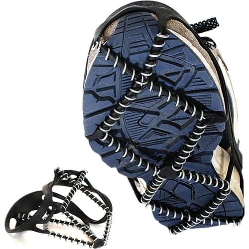 EDC Outdoor spring shoe cover thickened urban simple anti-skid crampons hiking spikes non-slip foot quilts survival equipment