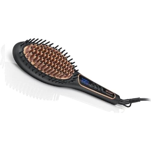 Superstar Hair Straightener Brush Black