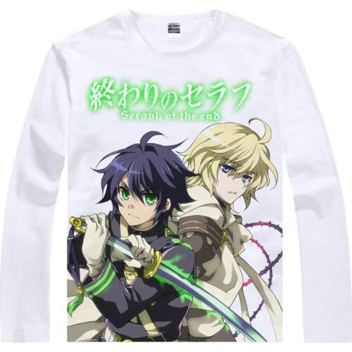 Yuichiro T-Shirt Guren Ichinose Shirt Mans summer Long t-shirts anime shirt Cute womens Long shirts anime dress cosplay gift a