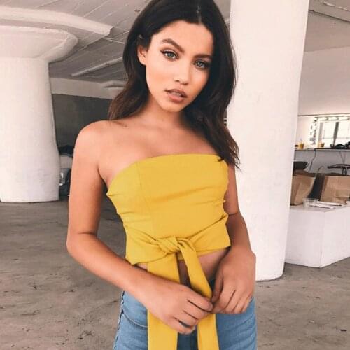 Womens Camsi Slash Neck Sexy Clubwear Summer Fashion 2021 Solid Color Strappy Bow Sleeveless Off Shoulder Camisole Tops Blouse