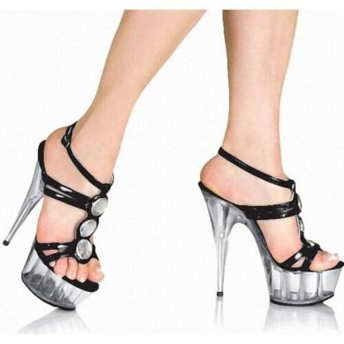 The sexy heels 15cm and the stage performance of the sexy nightclub womens dance sandals