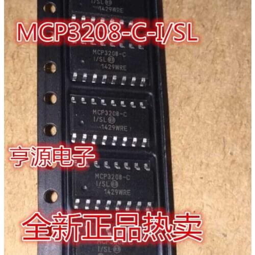 10PCS MCP3208-C-I/SL SOP-16 MCP3208 MCP3208-C