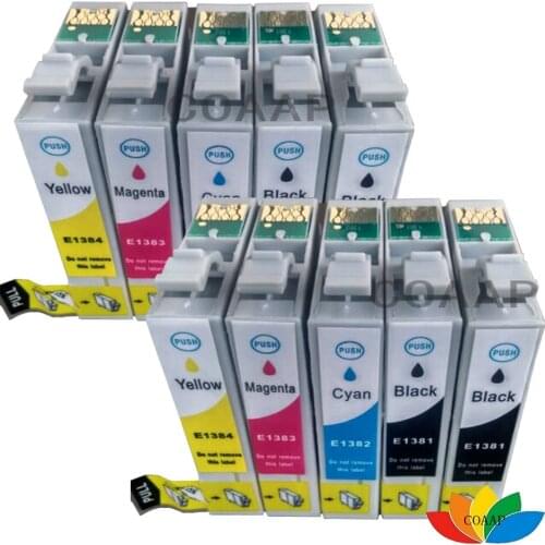 10 Compatible T138 T1381-T1384 Ink cartridges for EPSON Workforce 320 325 435 545 645 845 525 60 625 630 633 840 Inkjet Printers