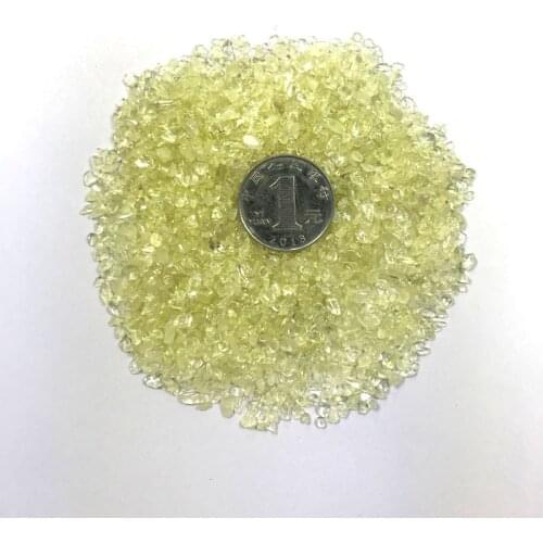 100g Small Particle Natural Citrine Gravel Raw Stone Energy Enhancement Healing Crystal