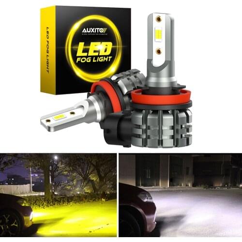 AUXITO 2Pcs 9006 HB4 LED Fog Lights H11 H8 HB3 LED Bulb for Skoda Octavia a3 a7 a5 2 Rapid Fabia Yeti Kodiaq Superb Kamiq Karoq