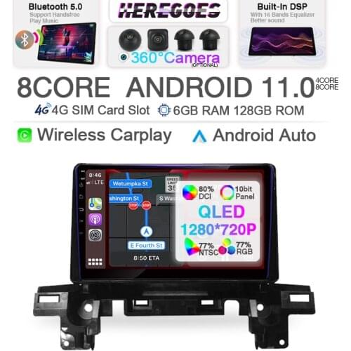 360 Camera 2din Carplay Android 10.0 Car radio For Mazda CX5 CX-5 CX 5 2017 2018 2019 2020 2021 GPS Wifi Bluetooth Stereo Audio