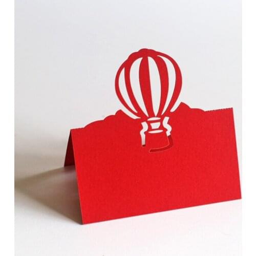 50 pcs Hot Air Balloon Place Cards/party decoration/food tent/wedding sitting cards Wedding Party Table Name Place Cards