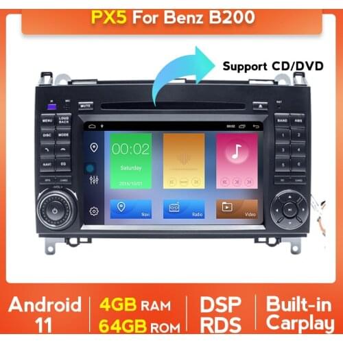 4G+64G 2 Din Android 11 Car Radio For Mercedes Benz B200 B Class W169 W245 Viano Vito W639 Sprinter W906 DVD Player Carplay Auto