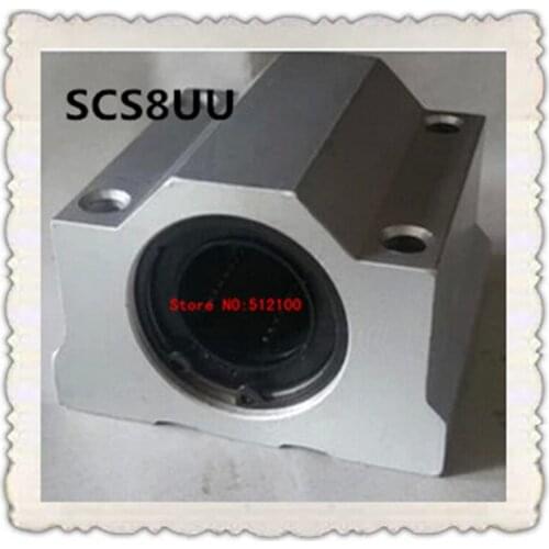Free Shipping 10pcs/lot SC8UU SCS8UU 8mm Router Motion Slide Unit Linear Ball Bearing Block CNC Router