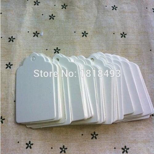 Free shipping wholesales blank white paper tags 3x5cm/swing tag/DIY decorated gift card/baking price tag 500 pcs a lot