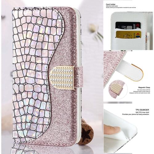 Shining Phone Case For iPhone XS Max Cover Coque iPhone 12 11 Pro Max 5 5s SE 2020 6 6s 7 8 Plus X 10 XS Xr Flip Stand Fundas