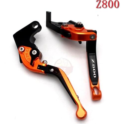CNC LOGO Z800 Motorcycle Adjustable Brakes Clutch Levers For Kawasaki Z800 E version 2013 2014 2015 2016 High Quality