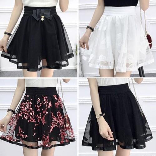 Gauze skirt for girls' summer student skirt A-line skirt gauze skirt 2021 new small pleated skirt pleated pink skirt womens
