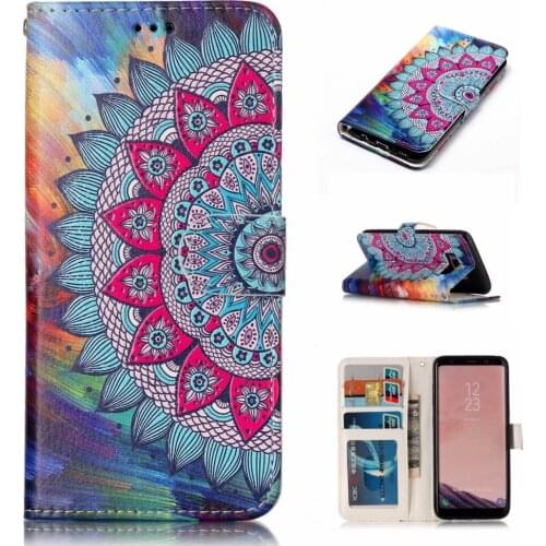 Go2linK Cute Leather Case For Samsung Galaxy S6 / S7 Edge Funda With Stand and Card Slot Phone Cases Cover for Galaxy S8 Coque