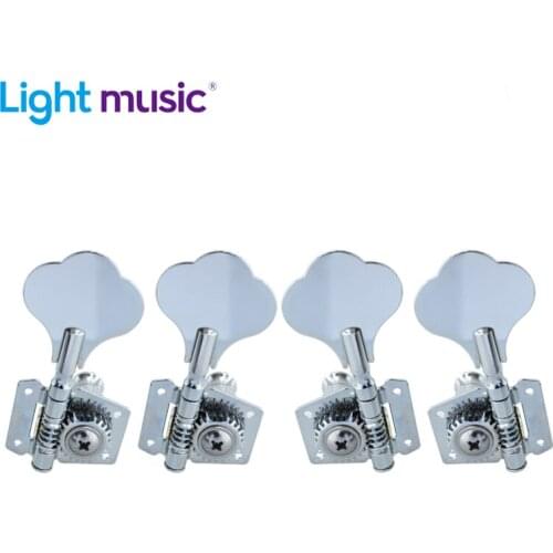 Chrome Black Opened Electric Bass Guitar Tuning Pegs Machine Heads 4R 4L 2R2L Tuners for Bass Gutiar Accessories