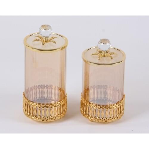 Marrlife Decorative Crystal Candlesticks