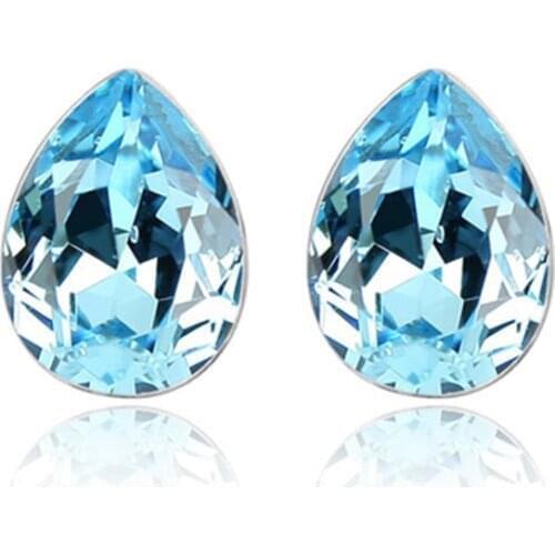 Ms Betti Mini Crystal Stud Earrings Pear Shape Fancy Stone For Women Best Selling Mothers Day Gifts For Mum