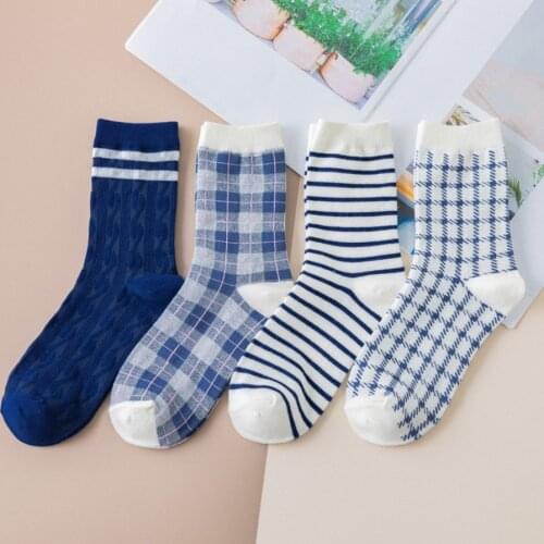 Fashion Strips Designs Pattern Socks Thick Womens Anklets Casual Relaxation Girls Anime Low Tube Ladies Multi Colors
