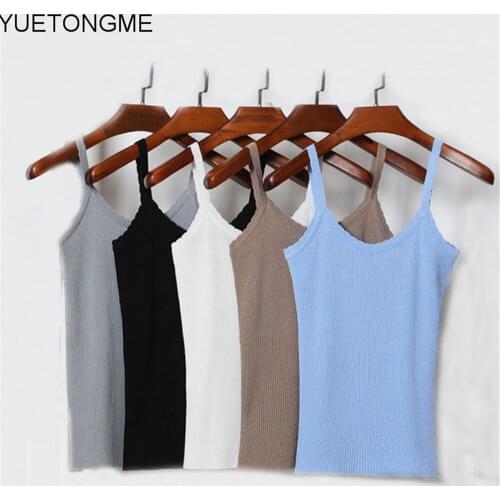 Fashion Women Spaghetti Strap Top Sexy Bodycon Sleeveless Cami Top Basic Plain Camisole BT204A