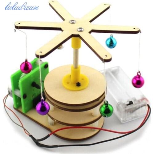 Science Wooden Plastic rotation model Handmade Assemble Toys Material Kit Small Production Technology Experiment Models