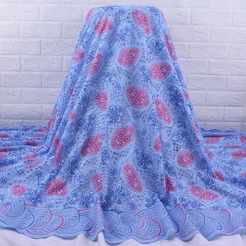 Zhenguiru New Swiss Lace Fabric High Quality African Lace Fabric Cotton Fabric French Fabric Embroidered Fabric For Party A1933