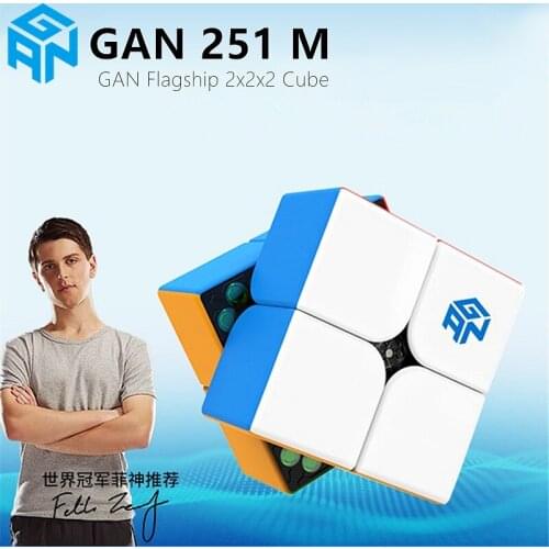 New GAN251M Mangetic 2x2x2 Magic Cube Stickerless Pocket Cube GAN251 M Magnets Speed Puzzle Cubes GAN 251 M Explore Cube Toys