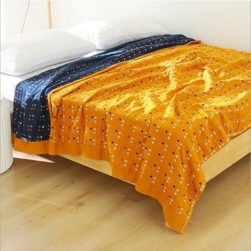 Blankets for Sofa Cotton Gauze Quilt Bedspread for Bed Breathable Summer Bed Linen Soft Throw Blanket Yarn Home Blanket Travel