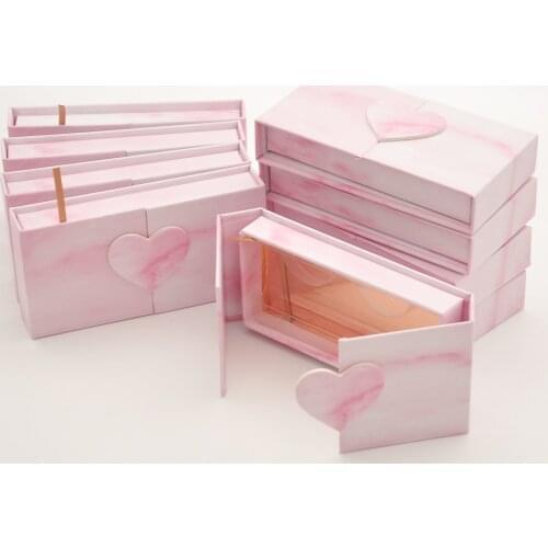 Wholesale eyelash packaging box lashes boxes packaging custom logo 25mm mink eyelashes faux cils magnetic pink case bulk vendors