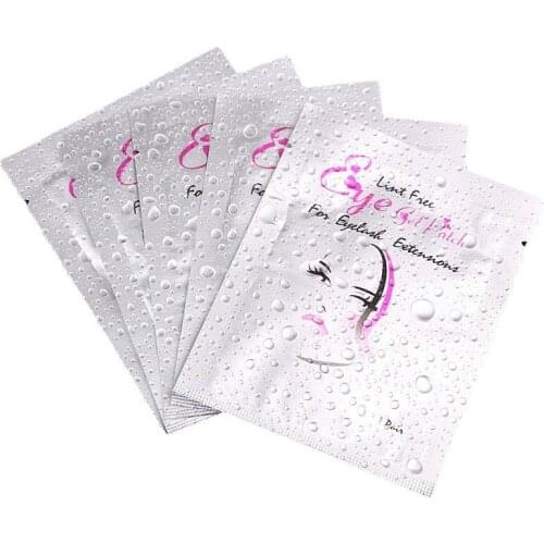 50 Pairs/Lots Paper Eye Patches for Eyelash Extension Grafting Eyelashes Lint Free Stickers Under-eye Pads Makeup Supplies
