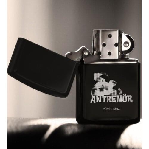 Personalized Professional Coach Gasoline Black Metal Cigarette Lighter-3