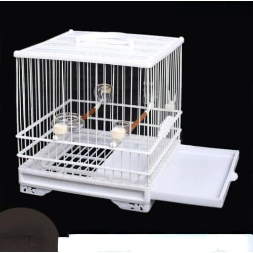 Plastic Small Bird Cage Tray Breeding Cage Bathroom Houses Outdoor Bird Cage Decoration Jaula Grande Feeding Supplies BS50BC