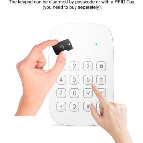 Etiger ES-K1A 433MHz Wireless Alarm System Keypad for Remotely Arm/Disarm Alarm Host Etiger ES-K1A Keyboard