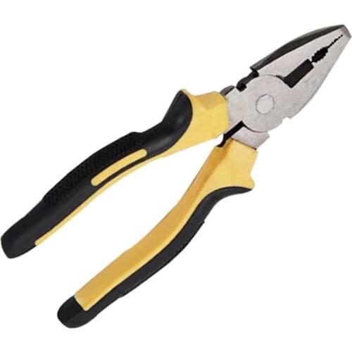 SHGO HOT-Household Multi-Function Pliers PVC Plastic Handle Wire Cutters Vise 8-Inch Wire Cutters Hardware Tools