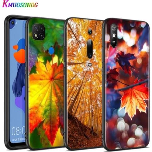 Silicone Cover Autumn Maple Leaf For Xiaomi Redmi 9T 9 9C 9A 9AT 9i 8 8A 7 6 Pro 7A 6A 5 5A 4X Plus Phone Case