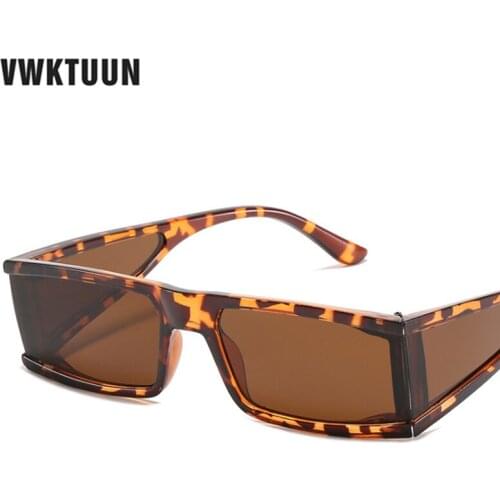VWKTUUN Sunglasses Women Men Vintage Glasses Rectangle Sun glasses For Mens Steampunk Design UV400 Mirror Shades Protect Wind