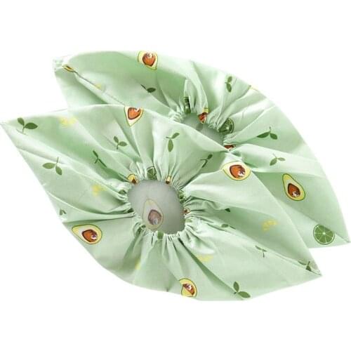 1 Pair Washed Cloth Shoes Covers Thick Wear-resistant Foot Cover Women Girls Indoor Dust Foot Cover Solid Color Shoe Accessories