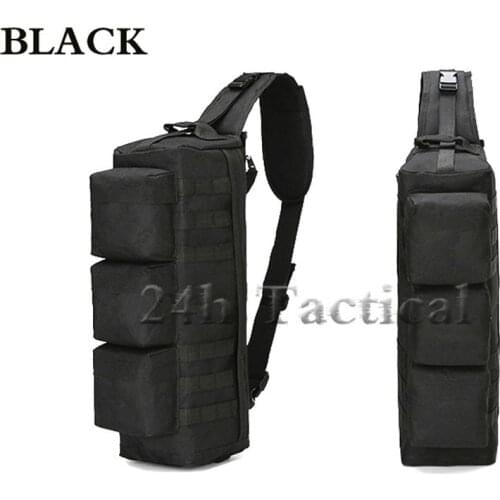 Outdoor Sports Military Tactical Camo Single Shoulder Bag Molle Assault Sling Backpack Hiking Camping Trekking Messenger