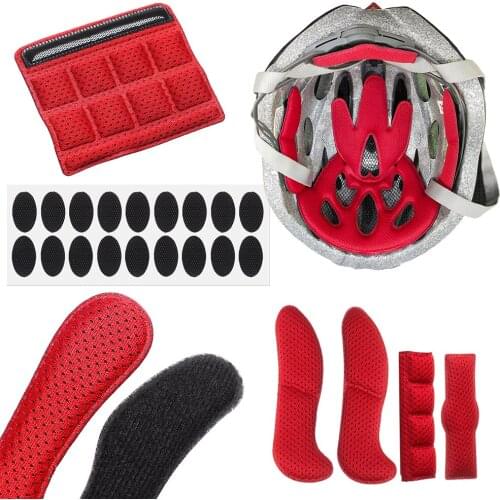 Cycling Helmet Padding Kits Mixed Size Sealed Sponge Replacement Motorcycle Bicycle Universal Foam Protection Pads Set