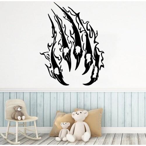 Creative Sharp Paws Vinyl Wall Stickers Modern Interior Art Wall Decoration Nursery Kids Room Wall Decor Art Mural