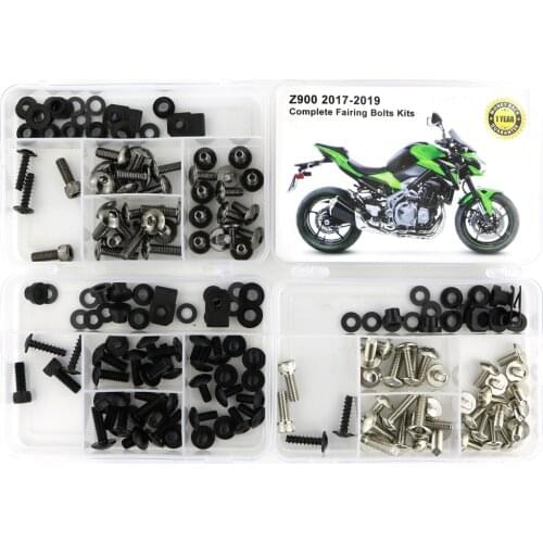Fit For Kawasaki Z900 2017 2018 2019 Motorcycle Full Fairing Bolts Kit Complete Cowling Side Cover Screws Clips Speed Nuts Steel