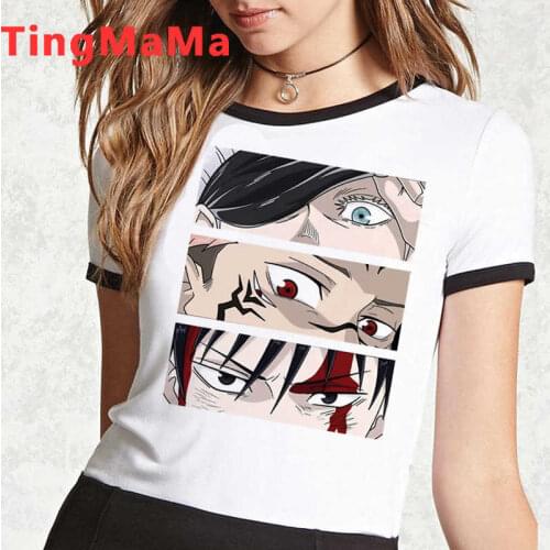 Jujutsu Kaisen Gojo Satoru Yuji Itadori clothes male tumblr japanese 2021 t shirt aesthetic