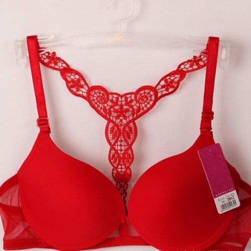 Women Front Closure Sexy Lace Push Up Bra Smooth Bra