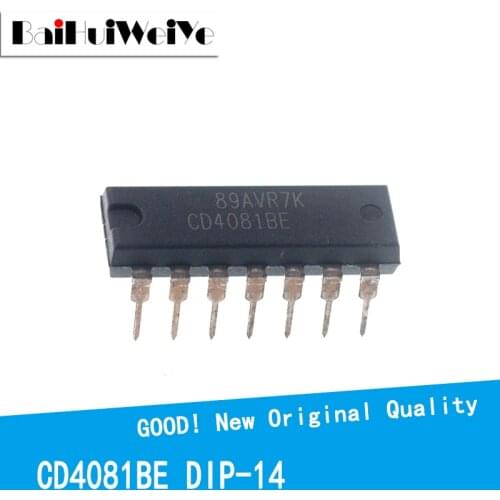 10PCS/LOT CD4081BE CD4081 4081BE DIP-14 4081 New Original IC Good Quality Chipset In Stock DIP16