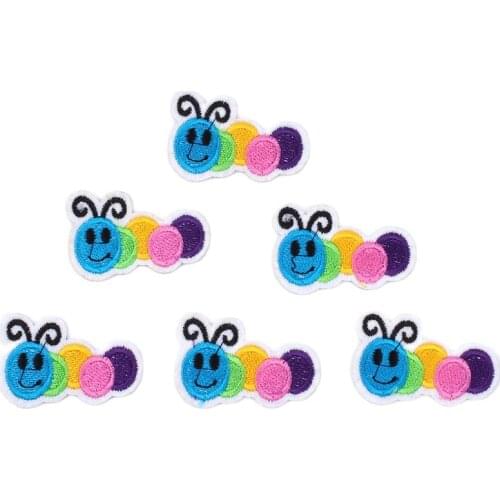 10pcs/lot Cartoon Colorful Animal Patch DIY Kids Garments Lovely Stickers Handmade Coats Jeans Motif Badge Sew On Appliques