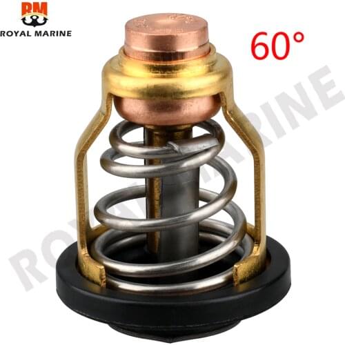 6CE-12411 Thermostat 60° For Yamaha F225 F250 4.2L V6 6CE-12411-00 6CE-12411-00-00 Outboard Motor boat engine parts