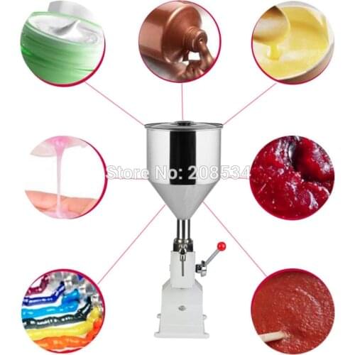 A03 Packaging Equipment Paste Cream Liquid Filler Manual Filling Machine Filling 5-50ml Filling Bottler