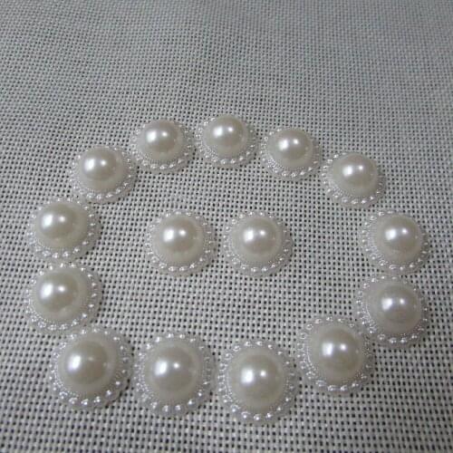 Mobile phone hairdressing essential 8mm-12mm sunflower ivory tint pearl DIY originality handwork materia accessories 50g